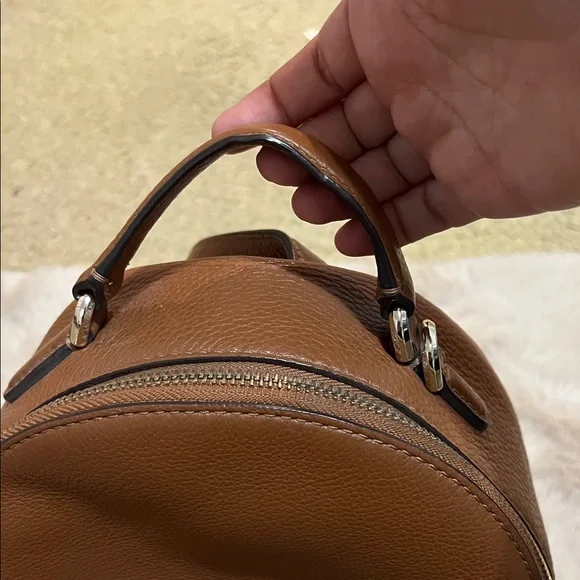 Kate Spade Tan Leather Mini Backpack - Picture 10 of 12